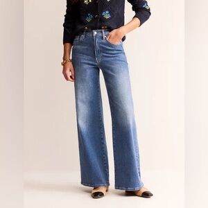 Boden Wide Leg Relaxed Jeans